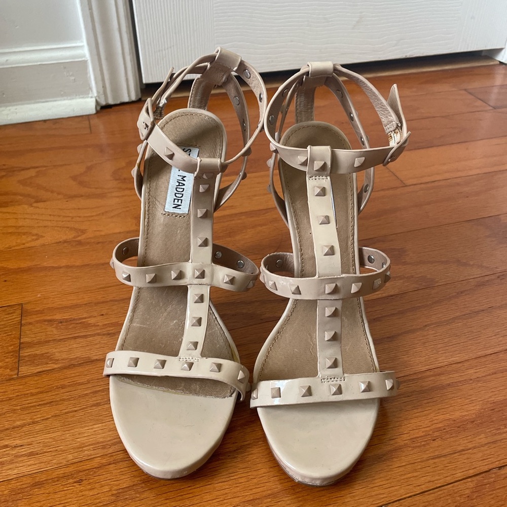 Steve Madden studded heals